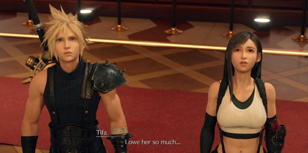 Cloud and Tifa Gold Saucer