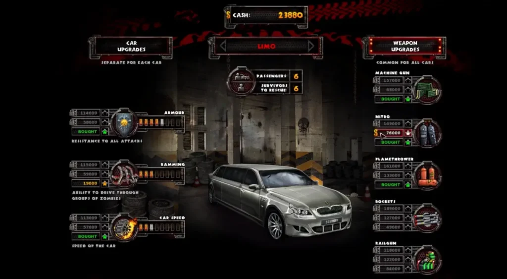 Limuzyna Zombie Driver