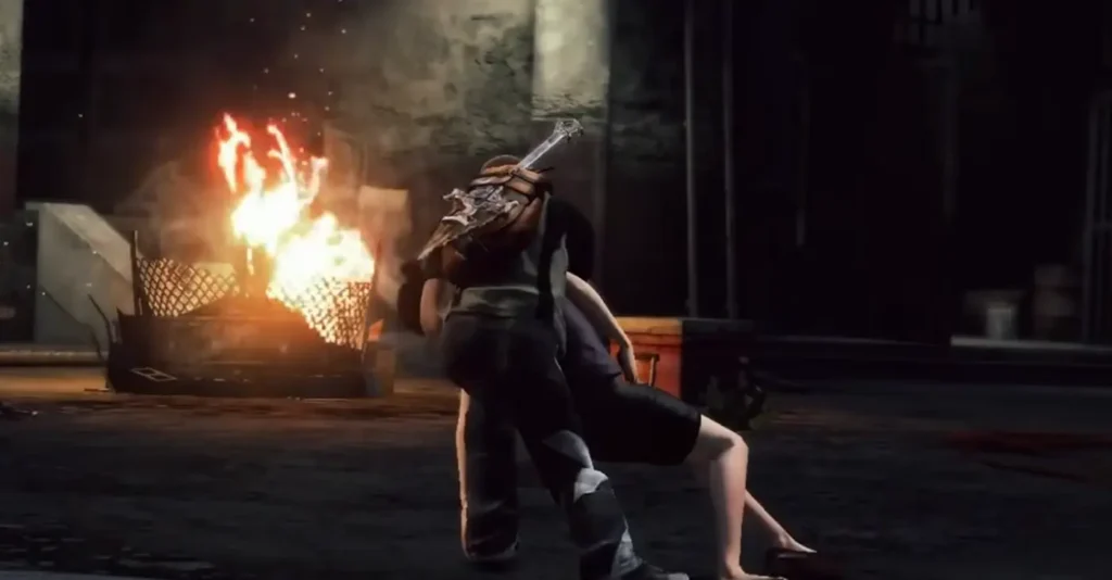 Cole Drinking Blood InFamous 2