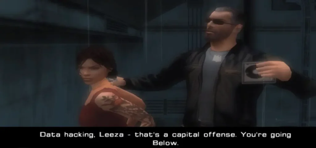 Jack Wade apprehends Leeza Headhunter Redemption