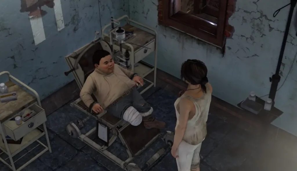Kate Walker and Kurk in clinic Syberia 3
